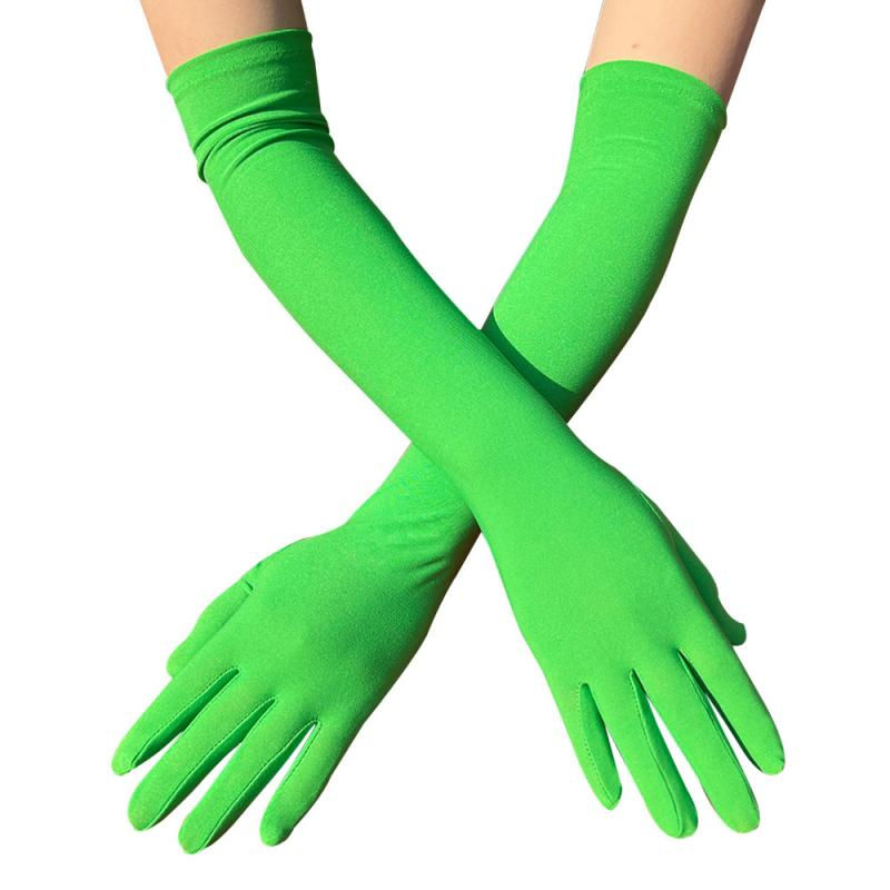 Miniature : Gants Longs Satinés de couleur