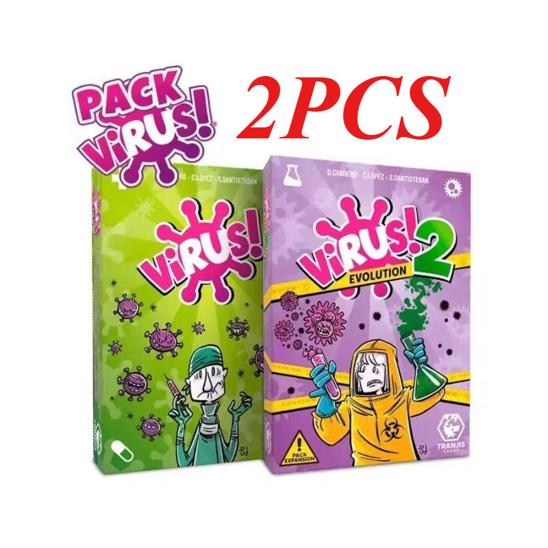 Miniature : Jeu de Cartes Stratégie Virus Saison 1 & 2 + Édition Halloween
