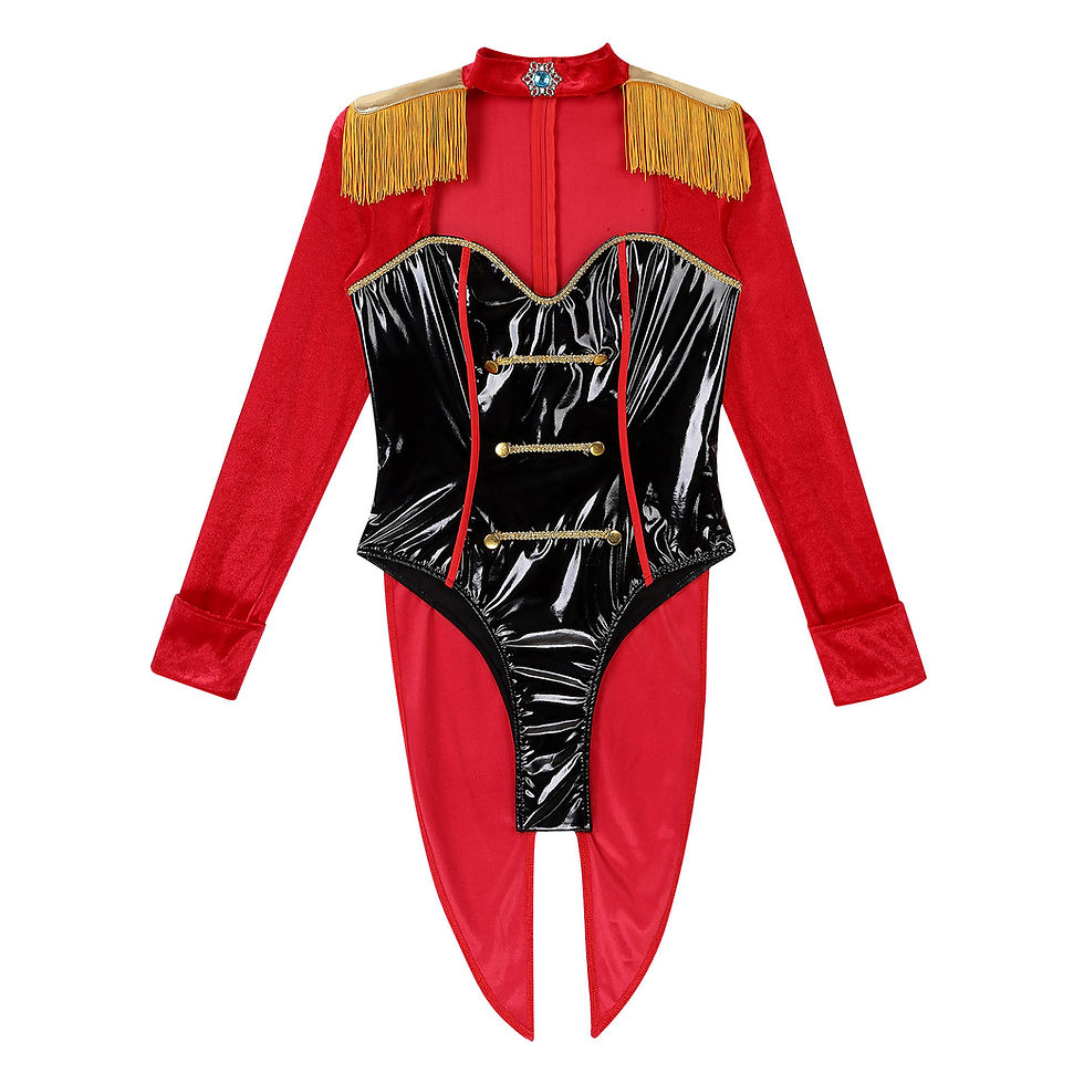 Miniature : Costume de Circus Showman en cuir verni pour femmes