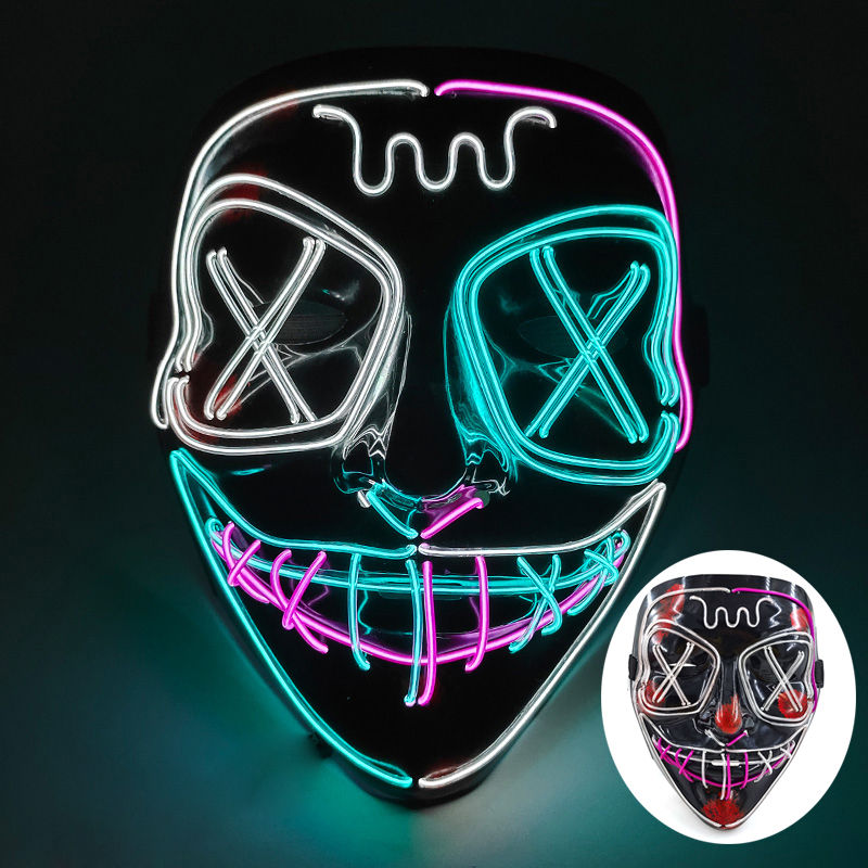 Miniature : Masque Lumineux Crâne de Squelette à led pour Halloween