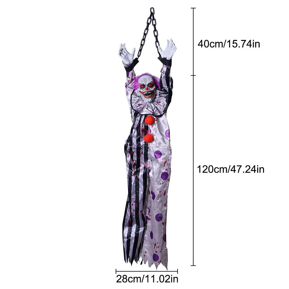 Miniature :  Clown effrayant suspendu pour Halloween