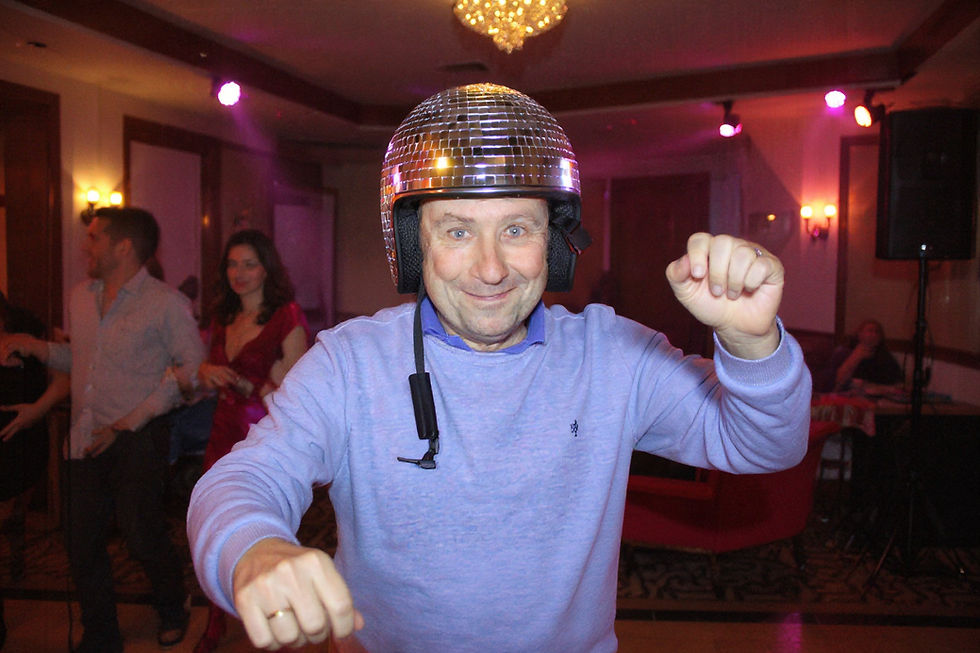 Miniature : accessoire boule à facette disco sur la tête