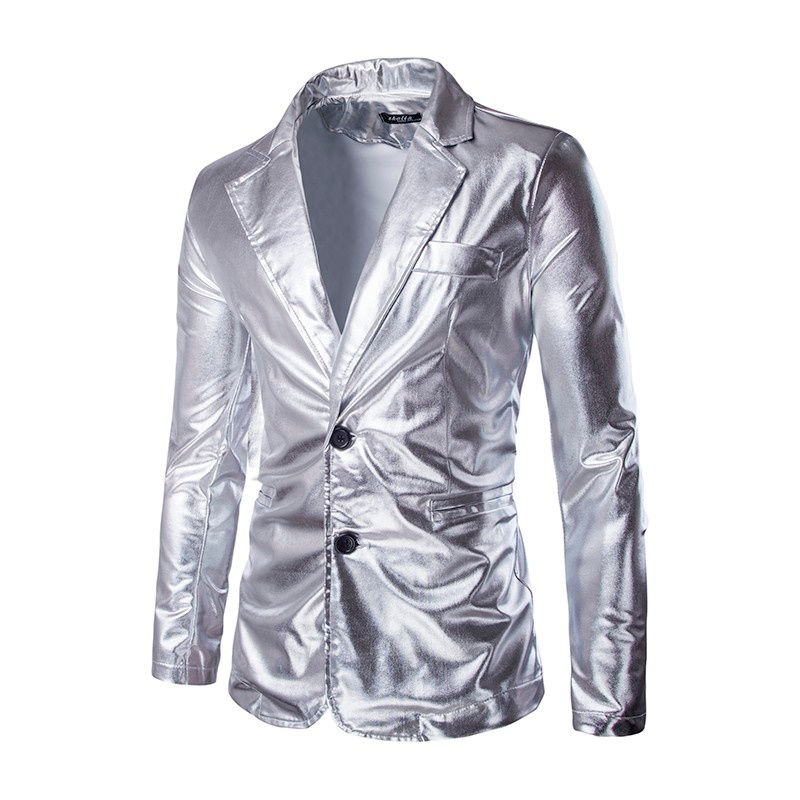 Miniature : Costume pour homme Slim Fit 2 pièces - Ensemble élégant et brillant pour soir