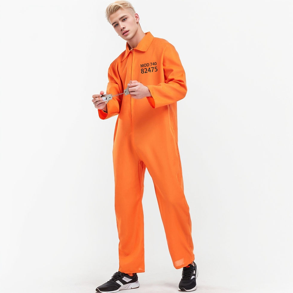 Miniature : Costume de Prisonniers Orange pour Hommes
