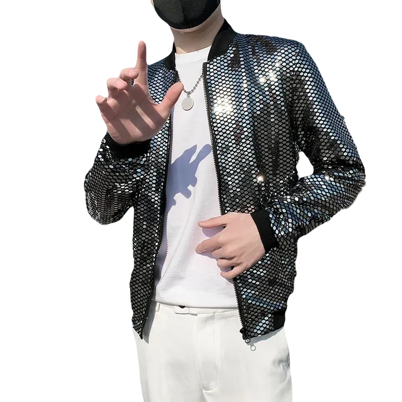 Miniature : Veste à Paillettes pour Homme - Style Disco des Années 80