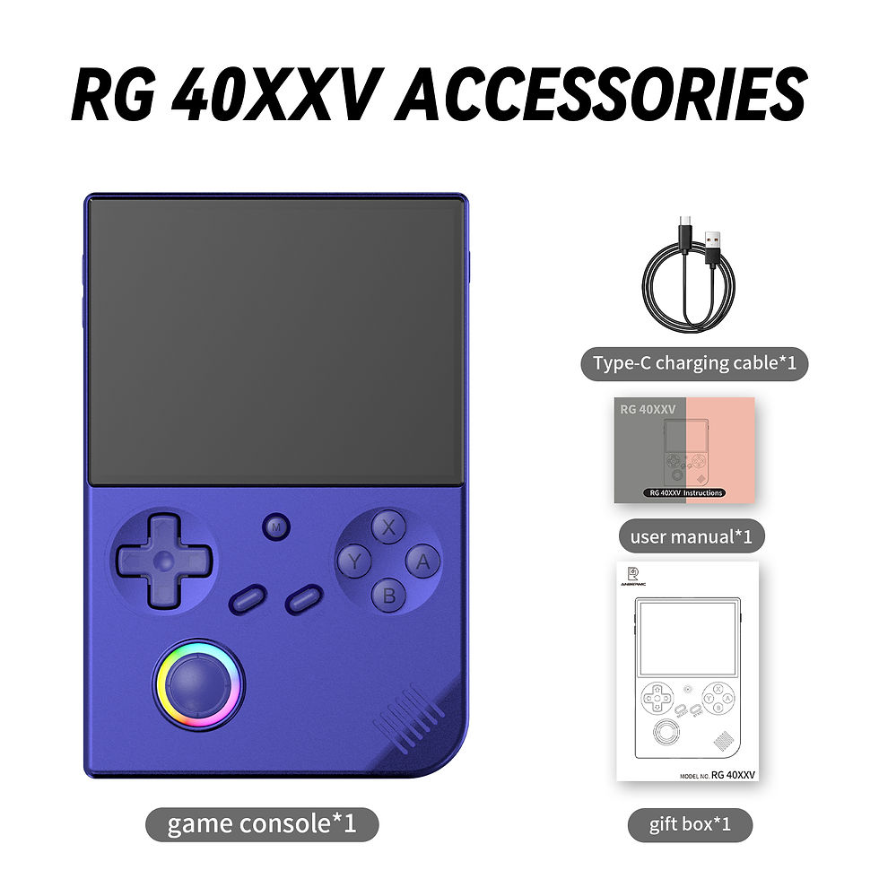 Thumbnail: ANBERNIC RG40XXV Retro Handheld Game Console 4.0'' IPS Screen Linux 64-Bit RGB J