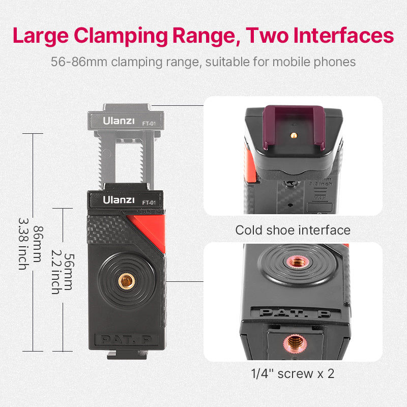 Thumbnail: Black Octopus Mobile Phone Clip Gimbal Tripod Set