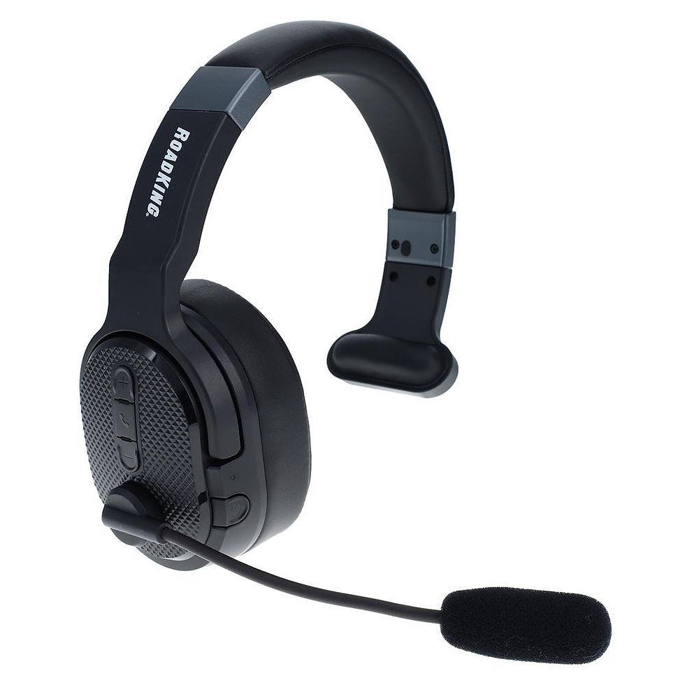 Thumbnail: Noise Cancelling Bluetooth(R) Headset Wireless Trucker Headset Mono to Stereo