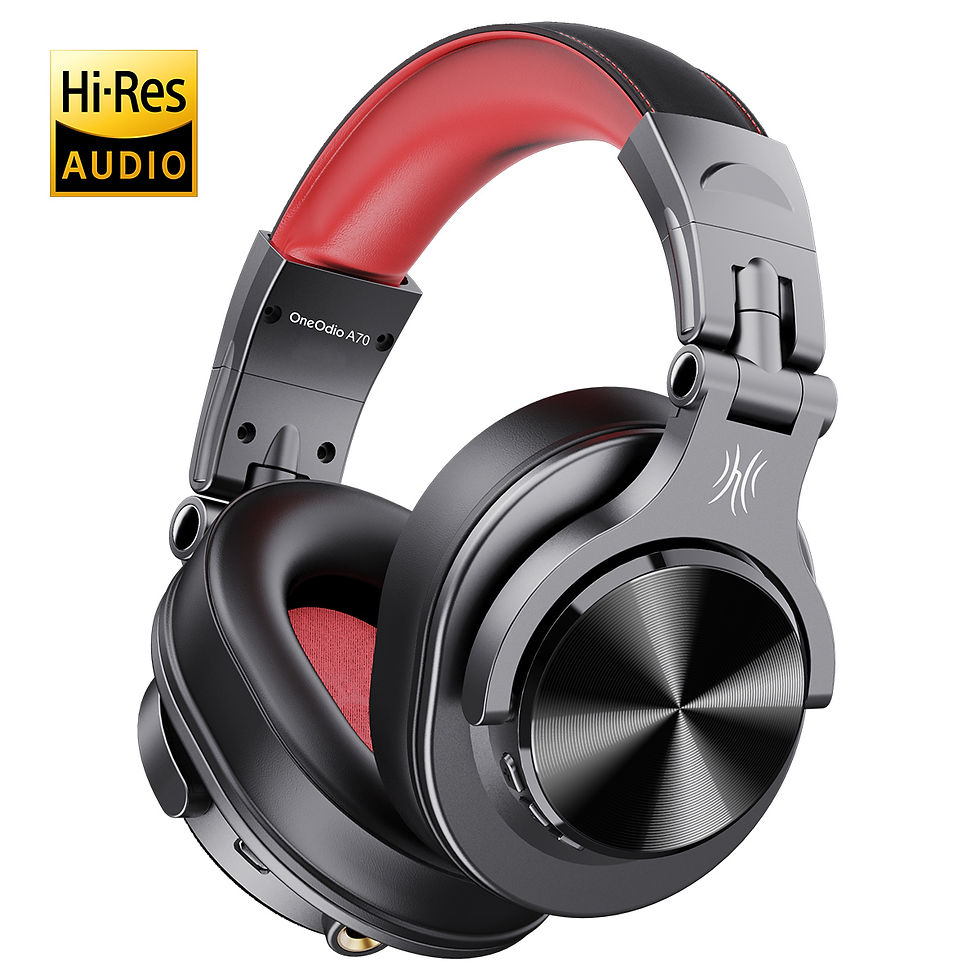 Thumbnail: Oneodio Fusion A70 Bluetooth Headphones Hi-Res Audio Over Ear Wireless Headset 7