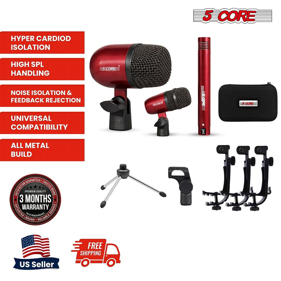 Thumbnail: Tom Set Professional XLR Cardioid Unidirectional Instrument Microphone Kit