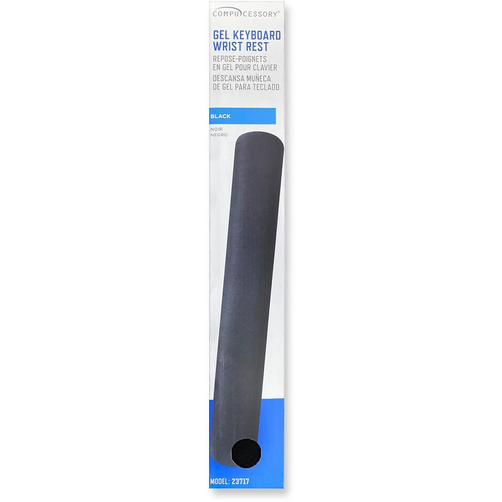 Thumbnail: Keyboard Wrist Rest Pads Black - 1 Pack