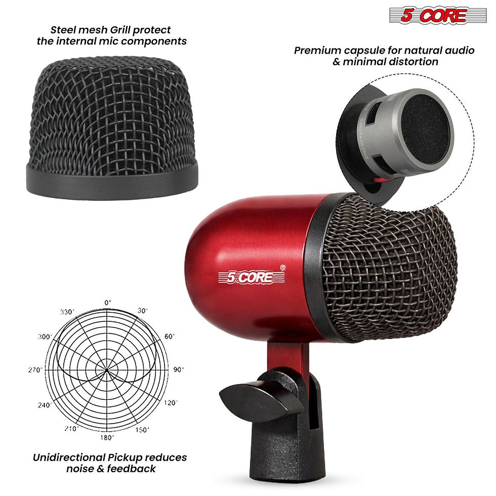 Thumbnail: Tom Set Professional XLR Cardioid Unidirectional Instrument Microphone Kit