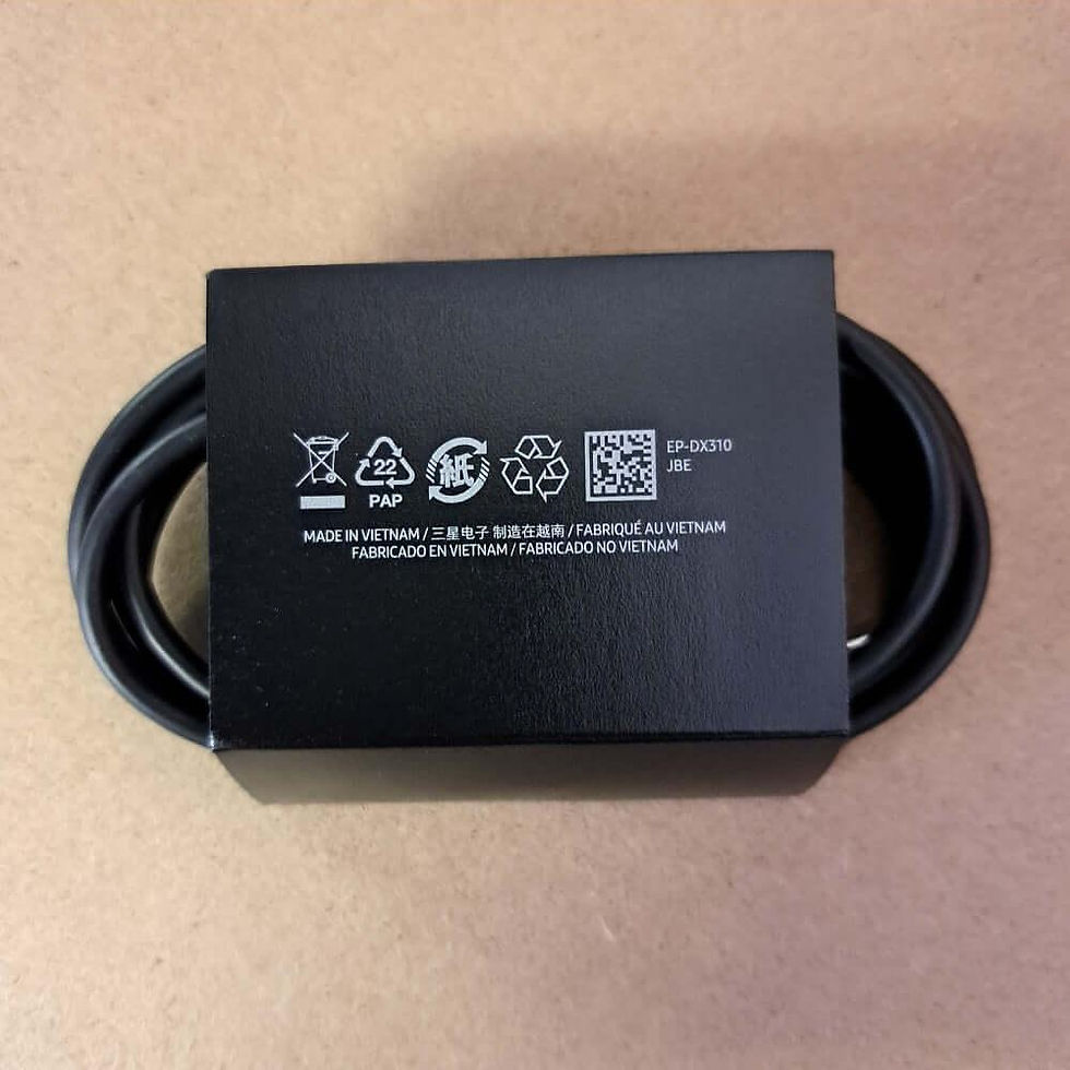 Thumbnail: Samsung EP-DX310JBE USB-C to USB-C 3A Cable - 1.8m
