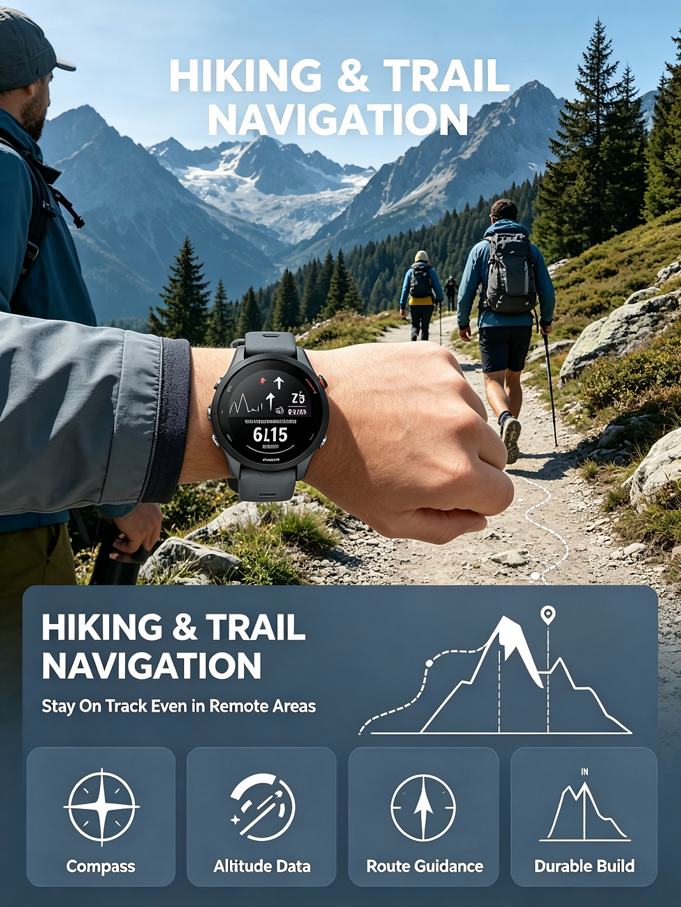 Thumbnail: Garmin Forerunner 255 46mm Sports Smartwatch with 1.3-Inch Color Screen, 14-Day 
