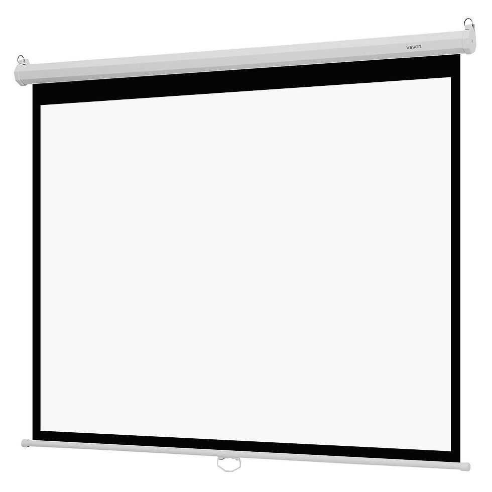 Thumbnail: Manual Projector Screen, 72 inch 4:3 4K 1080 HD