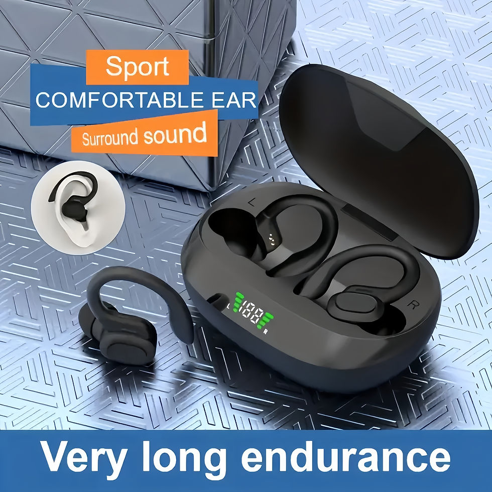 Thumbnail: True Wireless Earbuds, Tws Headphones with Microphone, Sports Ear Clip Headphone