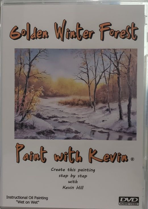 Golden Winter Forest DVD | paintwithkevin.com