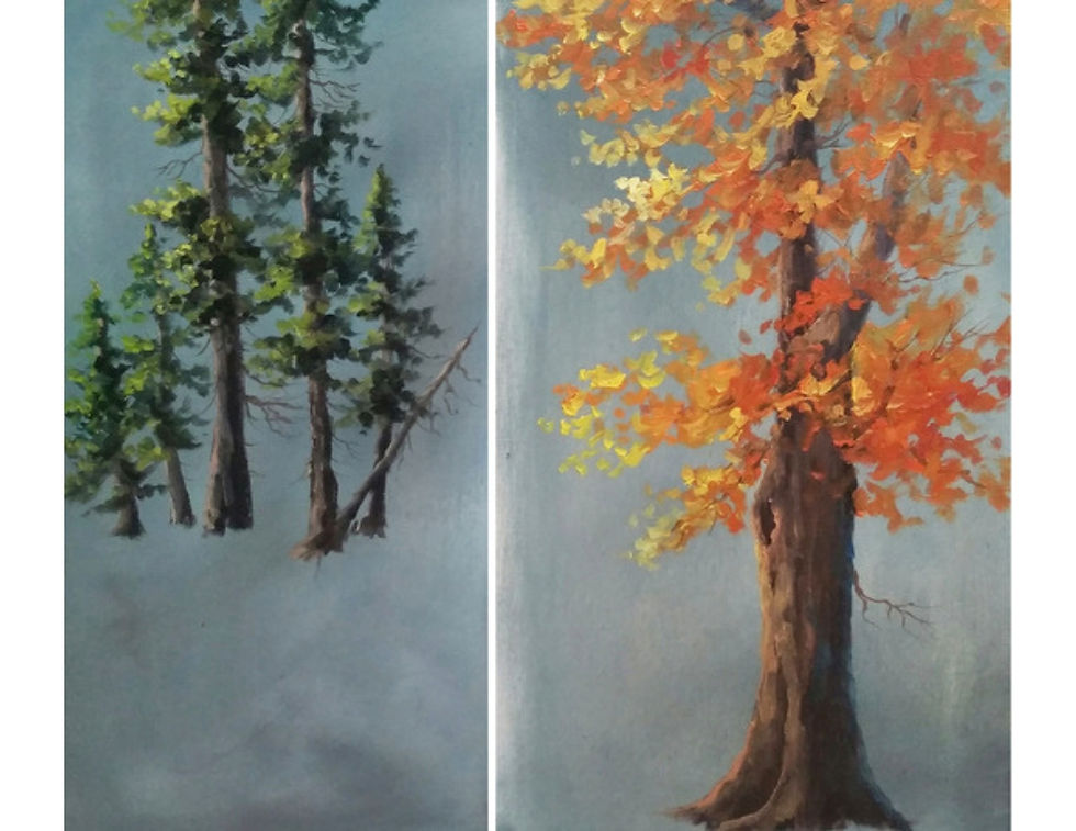 Thumbnail: Painting of Trees Using Oil Paint | paintwithkevin.com