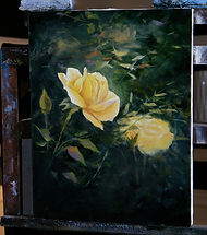Mixed Media Oil Over Acrylic Flower Painting | paintwithkevin.com