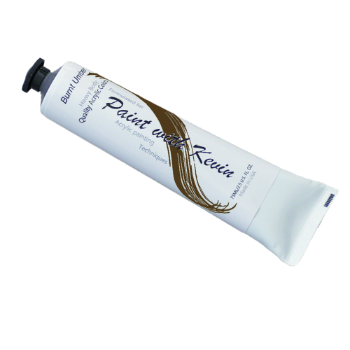 Paint with Kevin Burnt Umber Acrylic Paint | from paintwithkevin.com