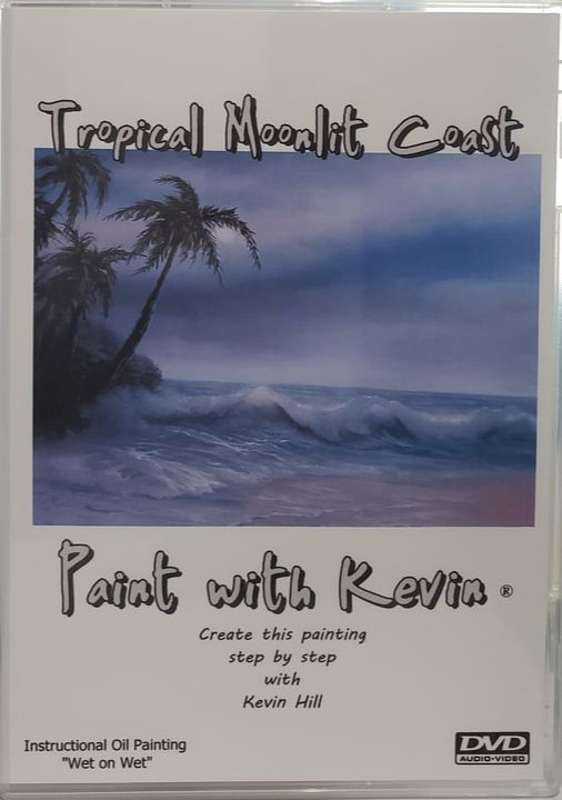 Tropical Moonlit Coast DVD | paintwithkevin.com