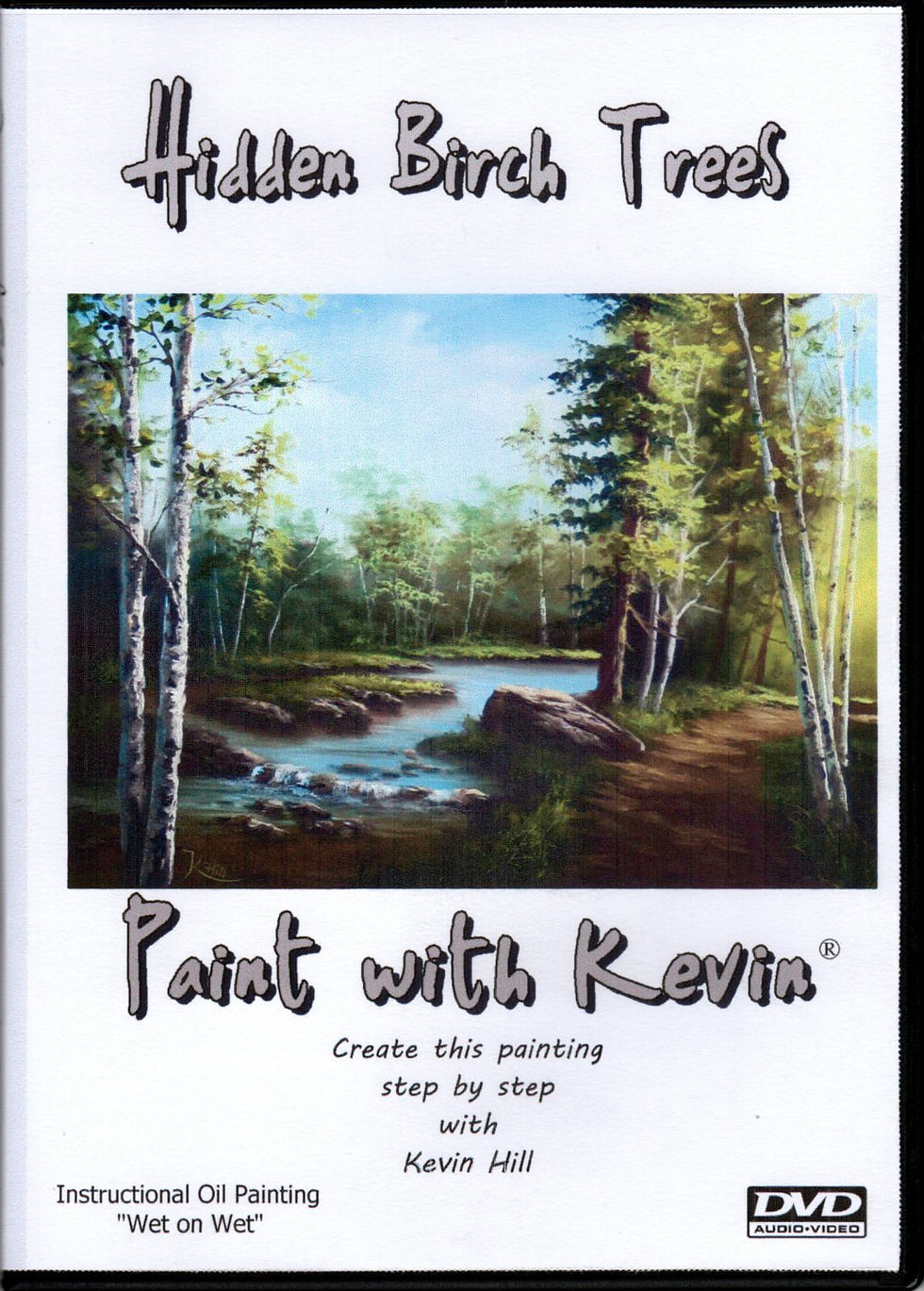 Hidden Birch Trees DVD | paintwithkevin.com