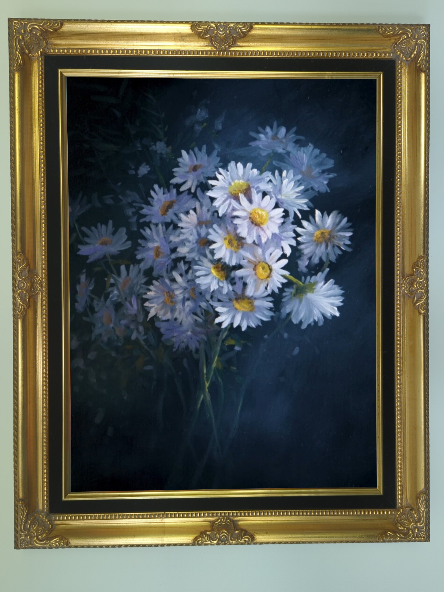 daisy bouquet oil painting | paintwithkevin.com