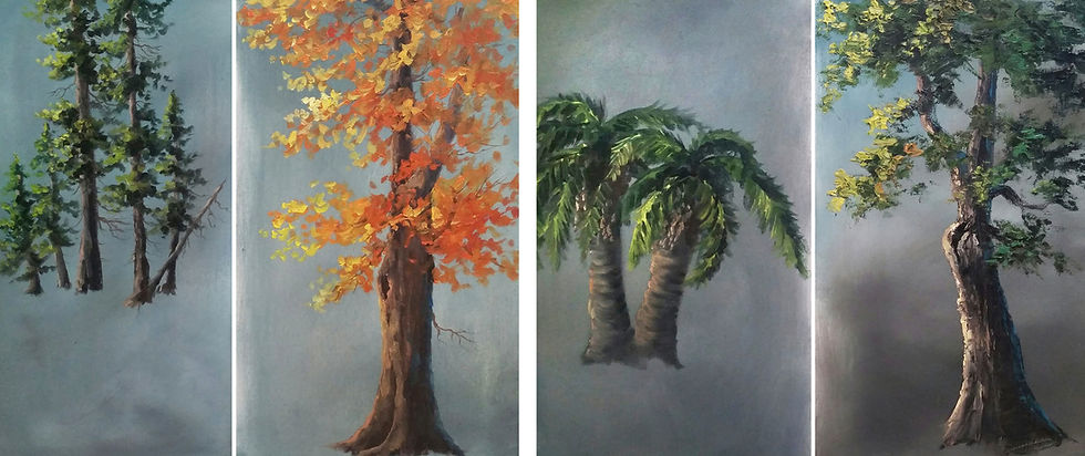 Thumbnail: Painting of Trees Using Oil Paint | paintwithkevin.com