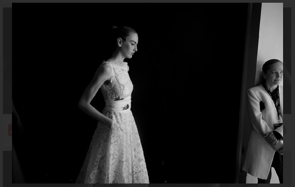 Thumbnail: NYFW Kelly Lace Reception dress for bride 