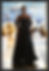 Thumbnail: NYFW Collection Black long dress with lace like feather
