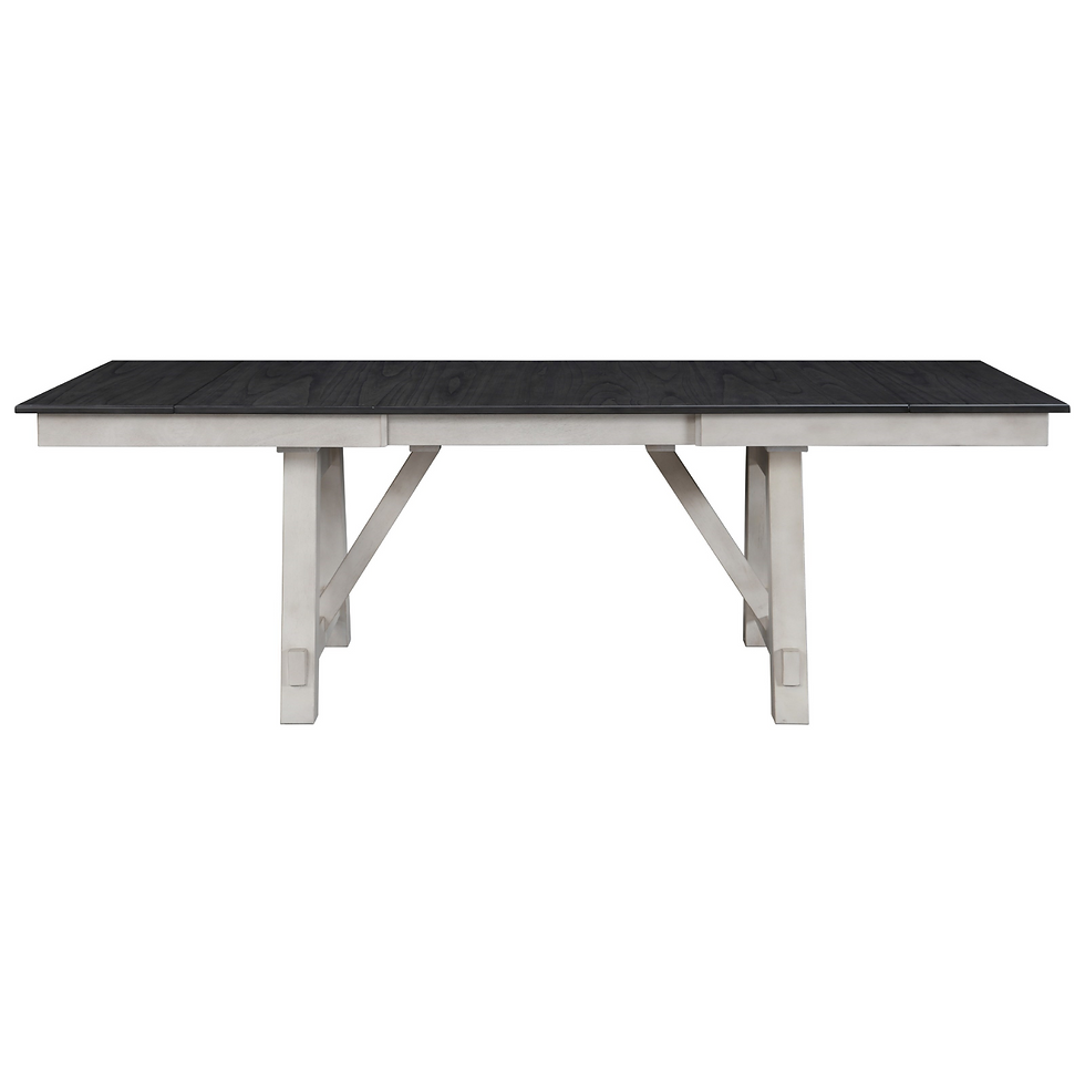 Thumbnail: Maribelle Chalk Gray 66"-94" Extendable Table with Chairs Set