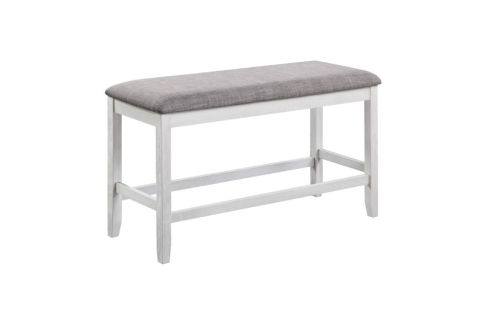 Thumbnail: Nina Chalk Gray 60"x42" Counter-Height Set