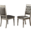 Thumbnail: Lux Champagne Silver 66"x42" Dining Room Set