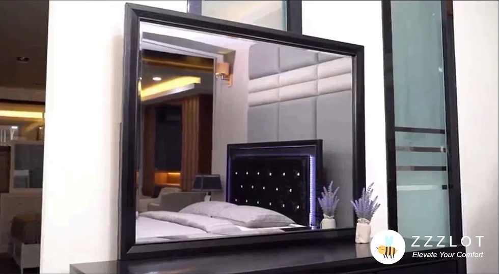 Thumbnail: Micah Black L.E.D. Bedroom Suite