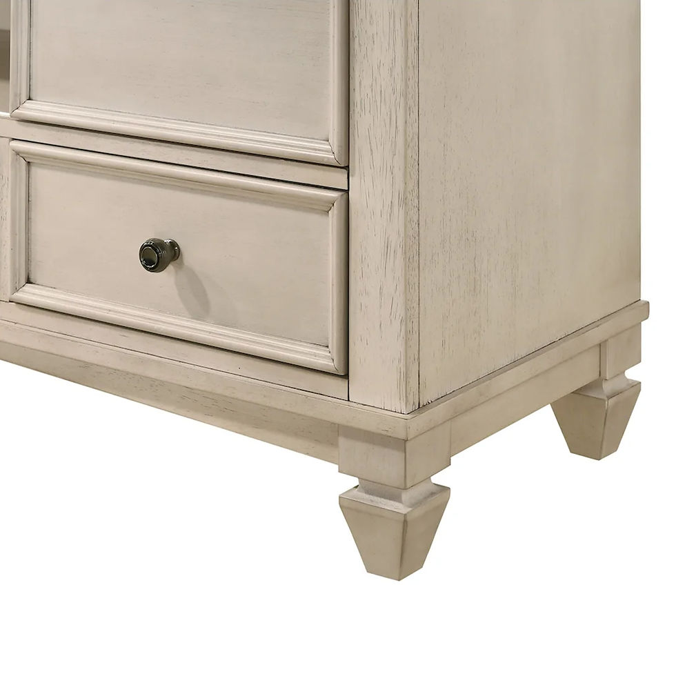 Thumbnail: Sawyer Two-Toned Chalk White Bedroom Set