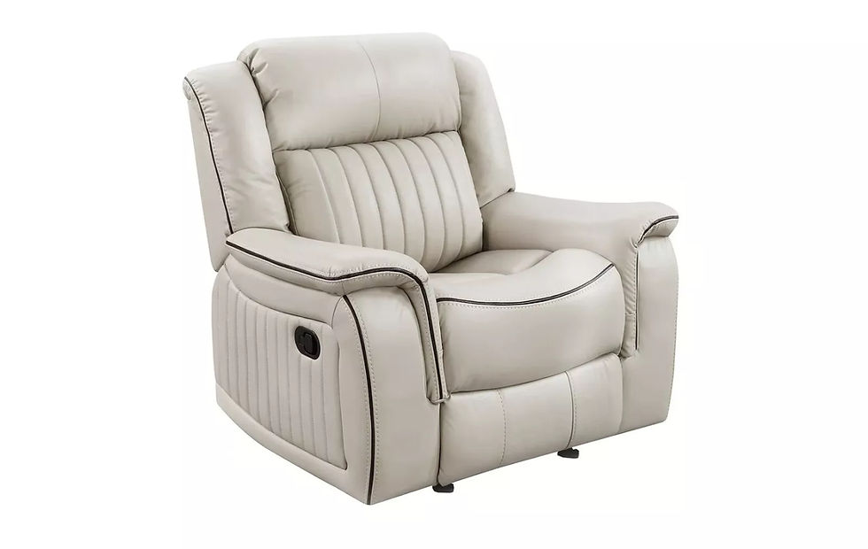 Thumbnail: Lennon Cream 3pc. Manual Recliner Set