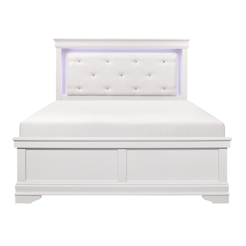 Thumbnail: Amelia White L.E.D. Bedroom Suite