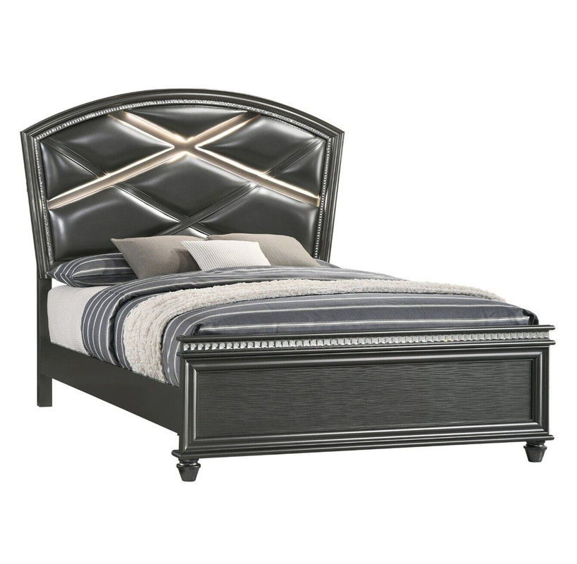 Thumbnail: Adira Gray L.E.D. Bedroom Suite