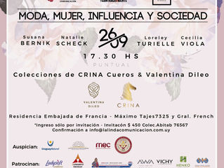 ALPHABETO Uruguay auspicia evento de Red de Mujeres a Contracorriente. Residencia de Francia en Mont