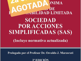 Se agotó la segunda edición del libro de sobre SA, SRL y SAS, de las Dra Rosa Poziomek y Jenifer Alf