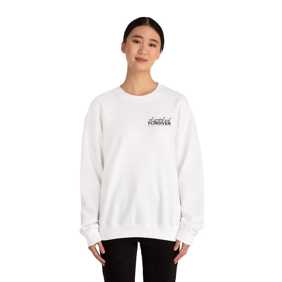 Thumbnail: Forgiven Crewneck Sweatshirt – "Not Perfect Just Forgiven" Christian Pullover