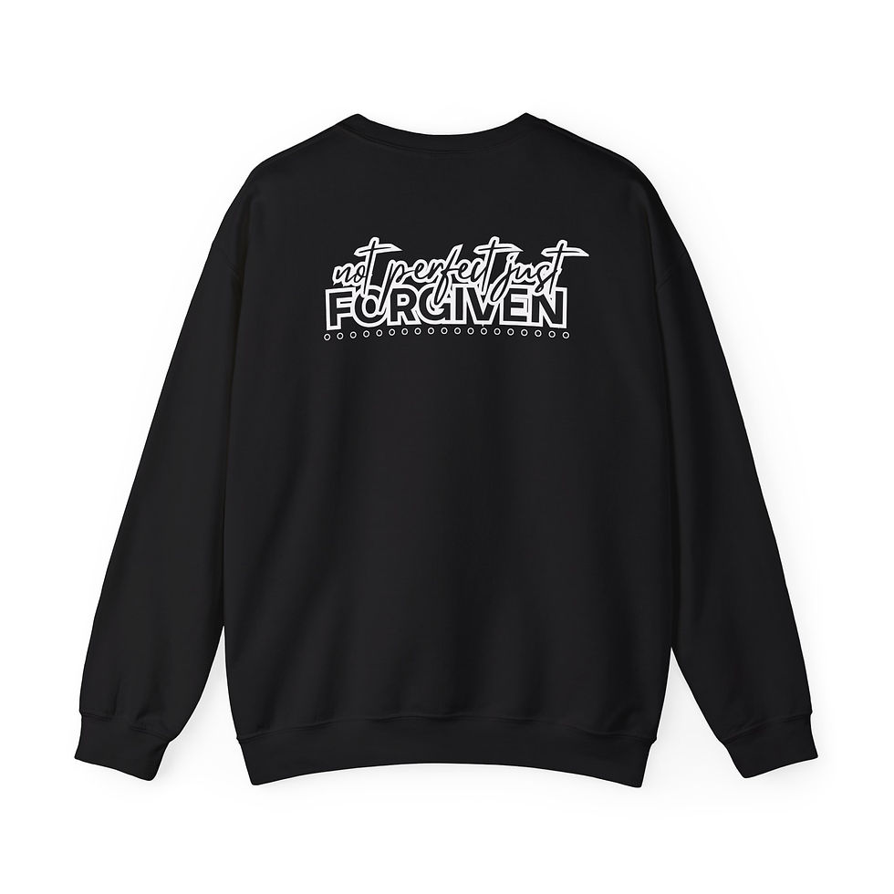 Thumbnail: Forgiven Crewneck Sweatshirt – "Not Perfect Just Forgiven" Christian Pullover