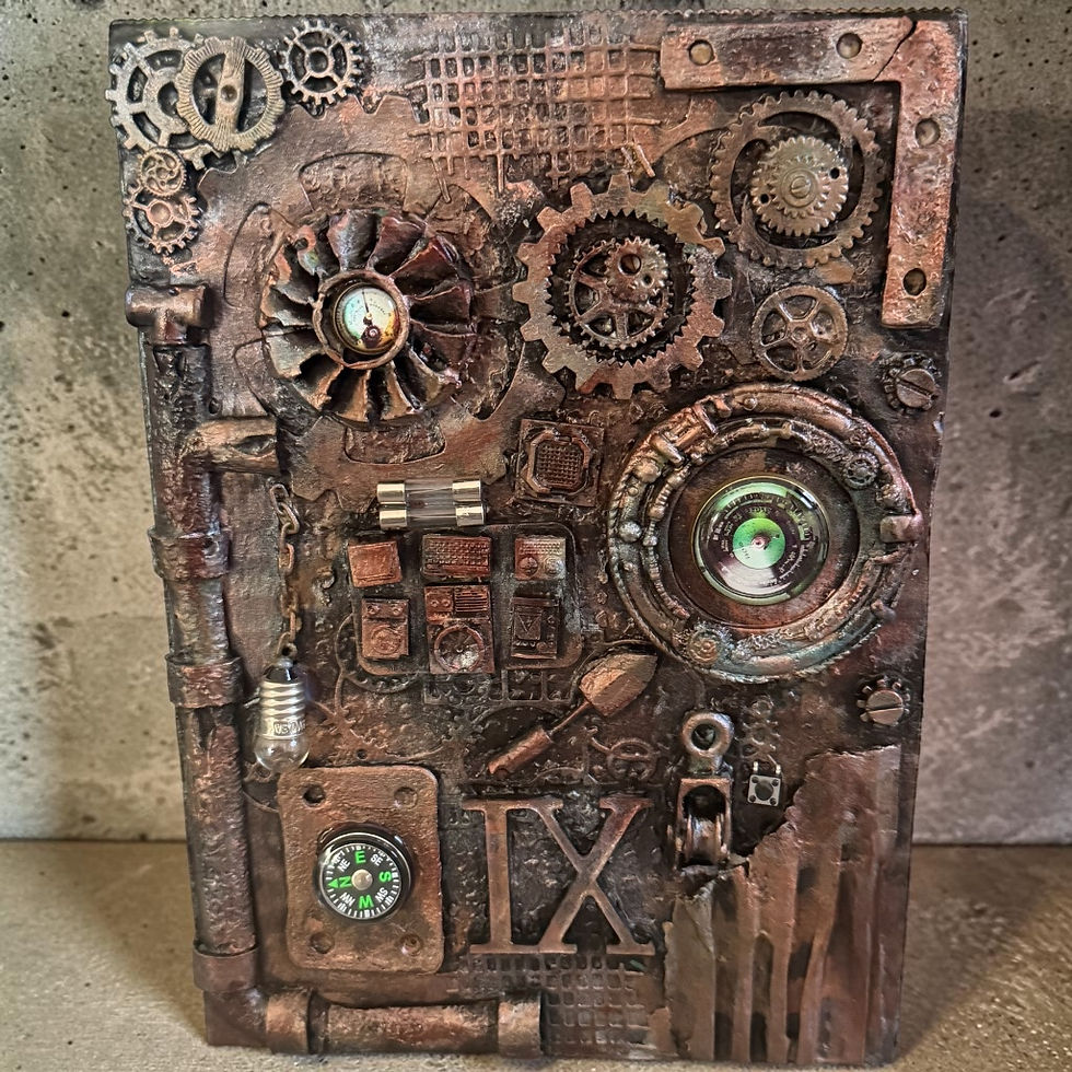 Thumbnail: Steampunk mixed media journal/notebook
