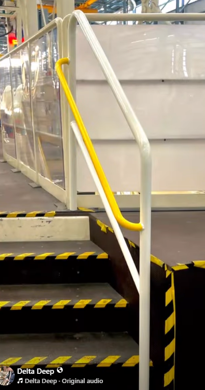 Custom metal handrail fabrication