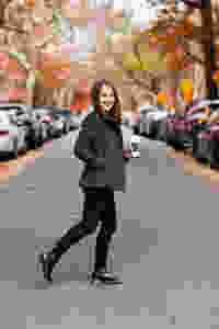 crossing the street