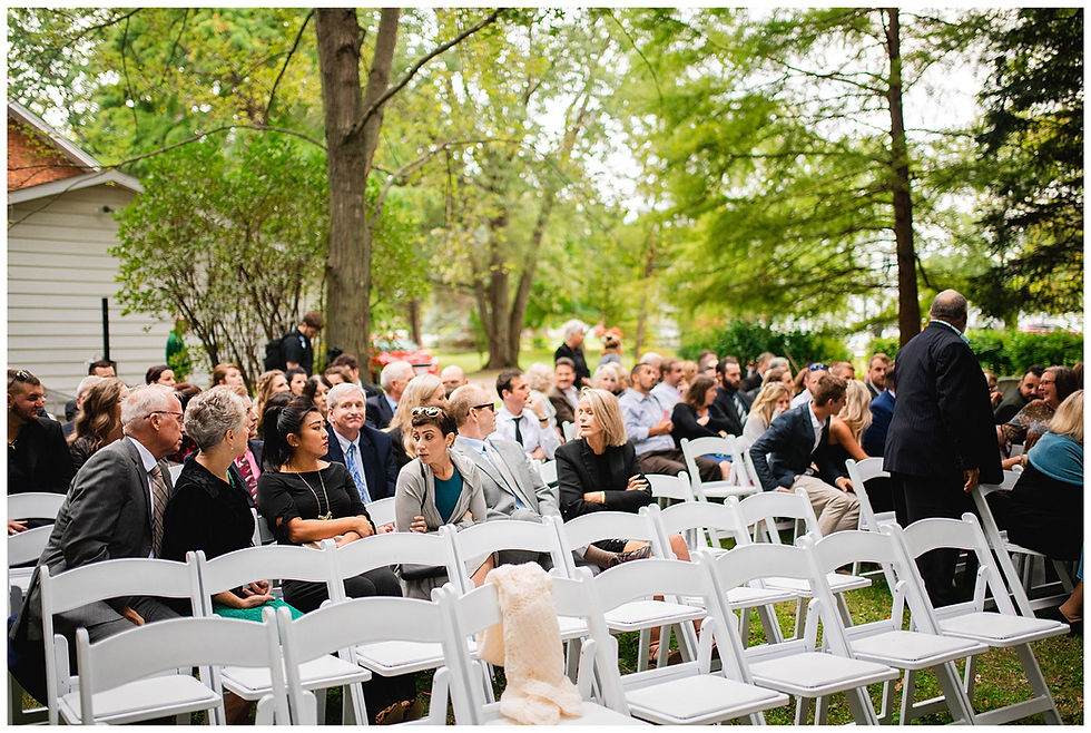 guests at wedding near Cleveland, Ohio
