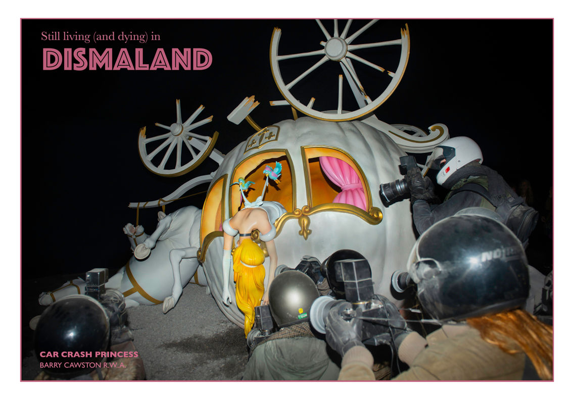 Car Crash Princess  A3 signed limited edition print in a roll.