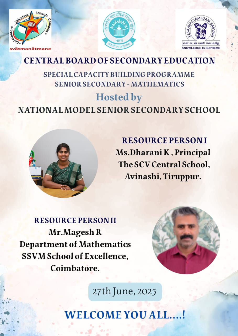 Special Capacity Building Programme – Senior Secondary Mathematics