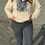 Thumbnail: Northern Spotted Owl Soft Pullover Hoodie - Sand