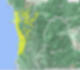 The estimated range of Monotropa uniflora on the North Coast.